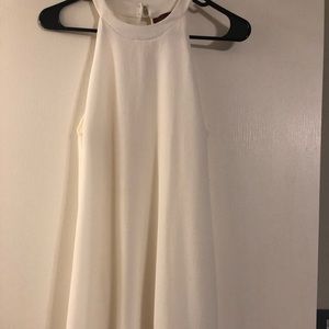 Off-white high neck dress
